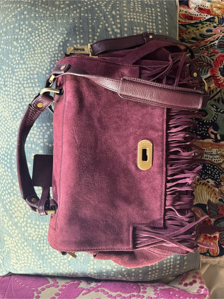 Zadig & Voltaire Suede & Leather Fringe Handbag / Crossbody